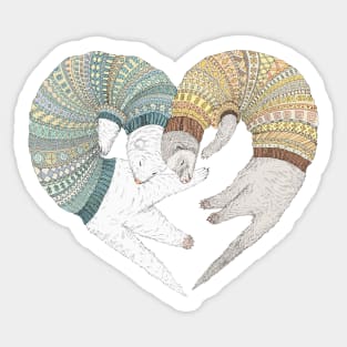 Ferret Heart Sticker